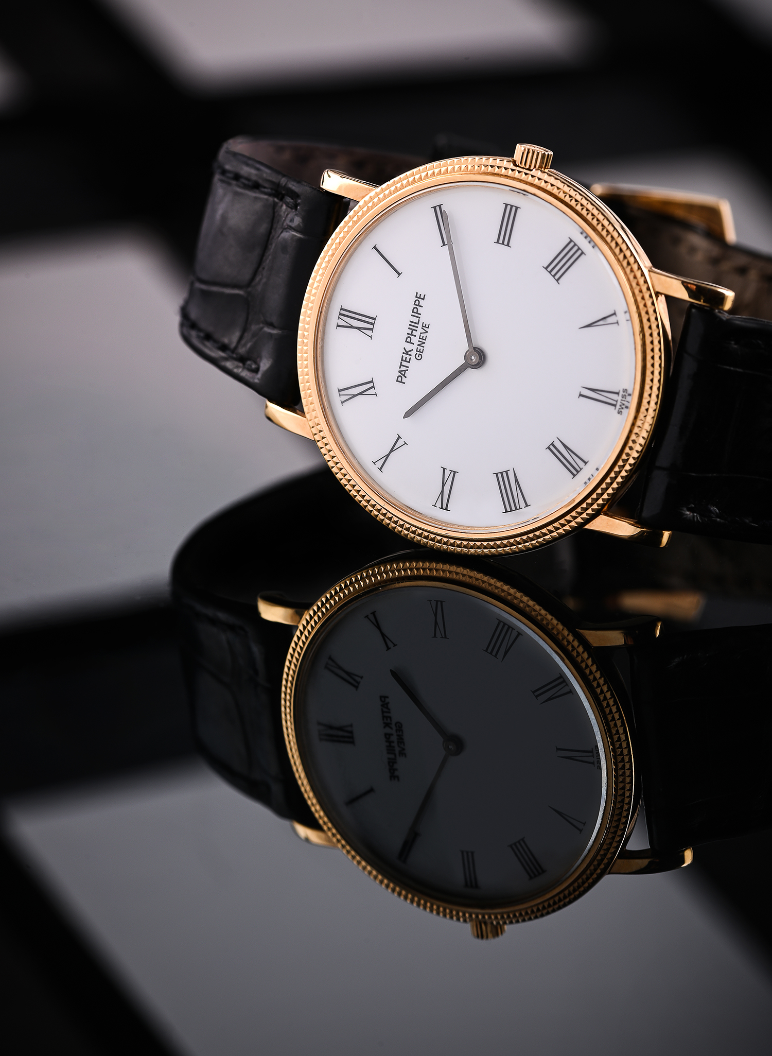 Inline Image - Lot 369: Y Patek Philippe, Calatrava, Ref. 3520/D, an 18 carat gold coloured wrist watch, no. 2924258, circa 1978 | Est. £4,000-6,000 (+ fees)