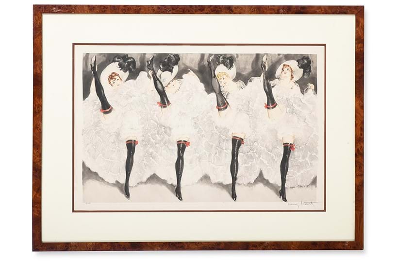 Inline Image - Lot 56: Louis Icart (French 1888-1950), Can-can (Holland, Catania & Isen 445) | Est. £5,000-7,000 (+ fees)