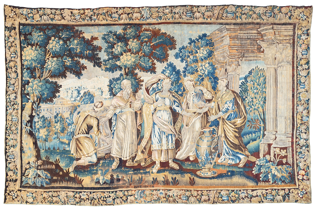 Lot 22 Historical French Tapestry Depciting Artemisia II