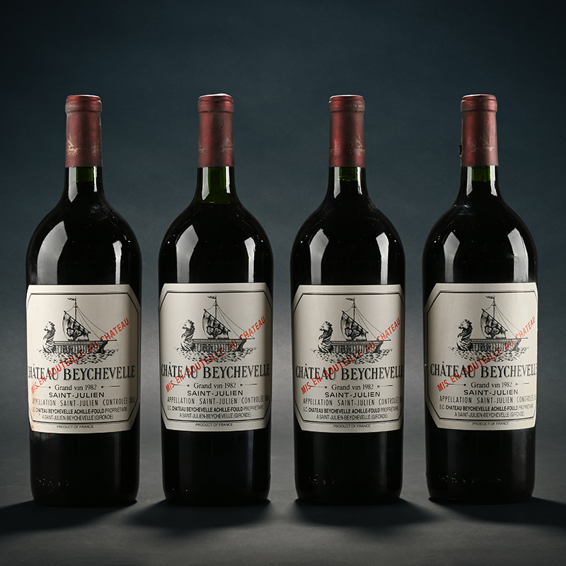 1982 Chateau Beychevelle 4eme Cru Classe, Saint-Julien, 4 x 150cl
