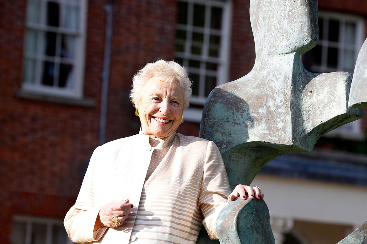 Dame Stephanie Shirley Outside Prior's Court