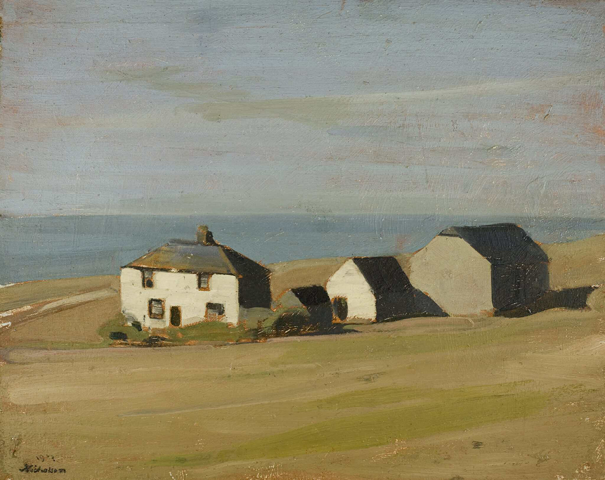 William Nicholson Judds Farm 1912 Oil On Panel. Towner Collection. Image Credit Towner Eastbourne 2048X1623