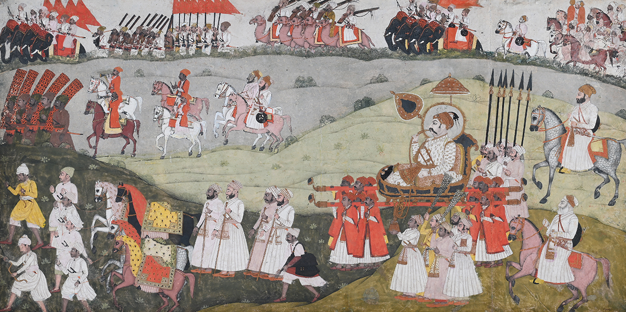 Lot 178 MURSHIDABAD ARTIST, CIRCA 1775 MUHAMMAD SHAH IN A PROCESSION WITH ALIVARDI KHAN OF BENGAL