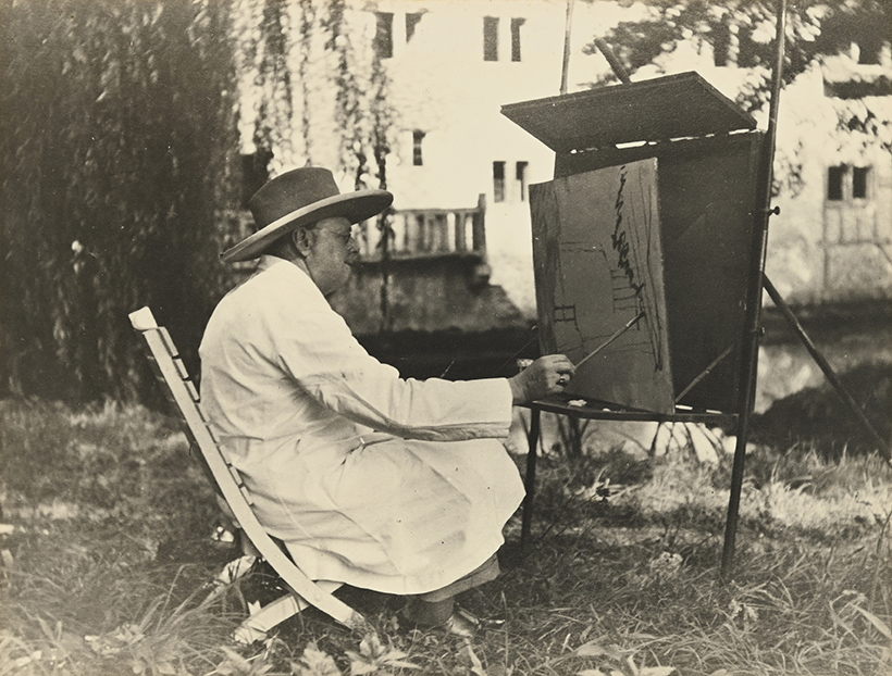 Sir Winston Churchill Painting At Château De Saint Georges Motel DSC 6486