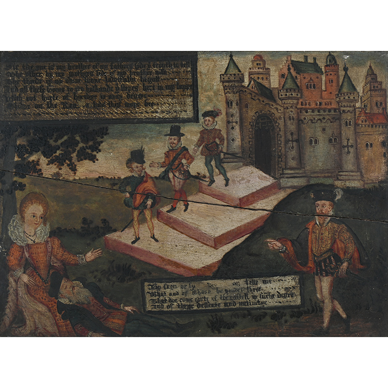 English School (Late 16th Century), ‘A Kinship Riddle’, oil on panel