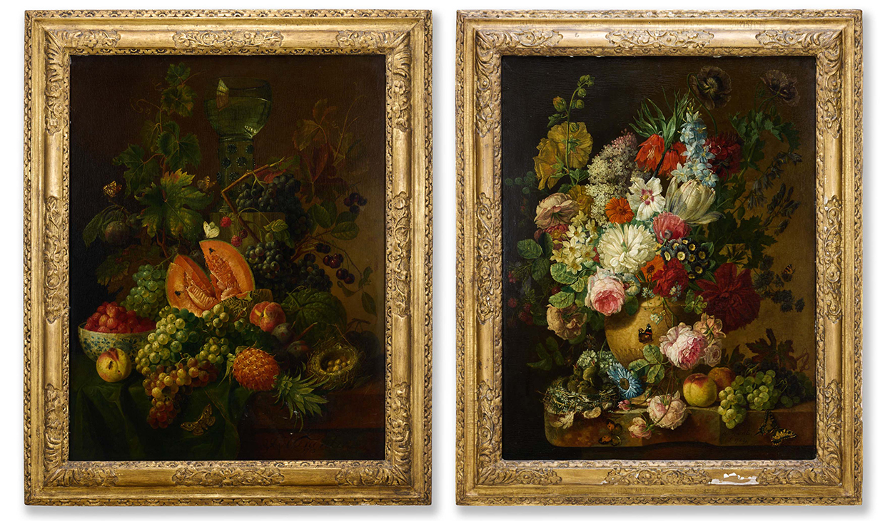 Lot 279 Pair Of Still Life Paintings