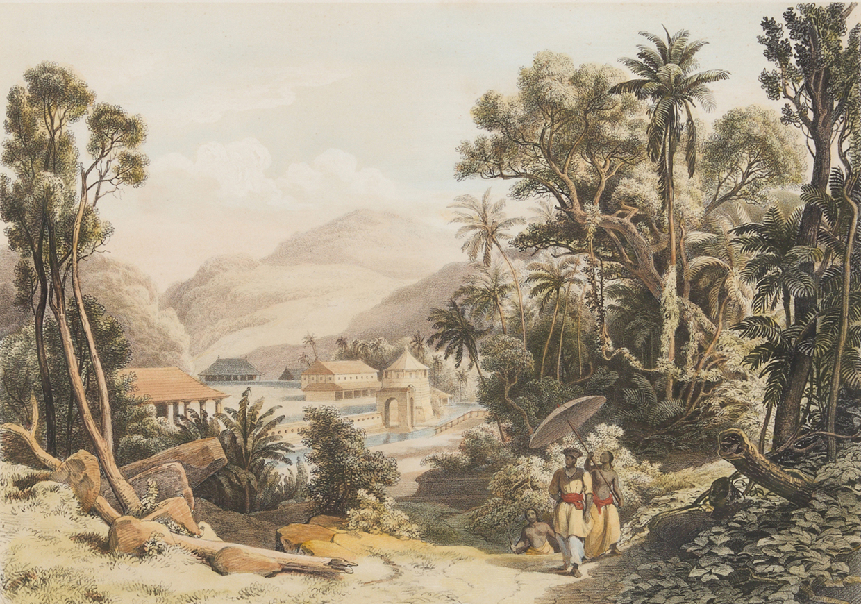 Ferdinand Konrad Bellermann, Lithograph Based On Original Field Sketches From The Travels Of Prince Waldemar Of Prussia During His Expedition To India And Ceylon