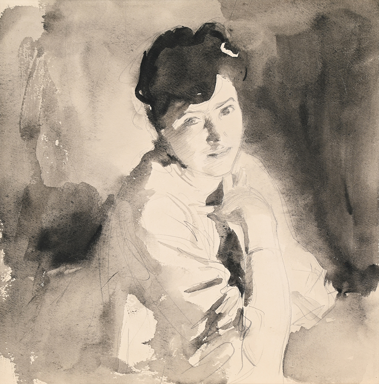 Lot 28 .JOHN SINGER SARGENT (AMERICAN 1856 1925) JUDITH GAUTIER BY LAMPLIGHT, 1883