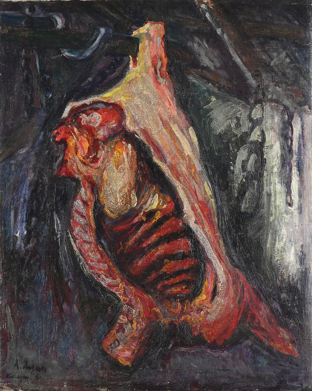 Lot 207 ADRIAN RYAN (BRITISH 1920 1998), HANGING BEEF