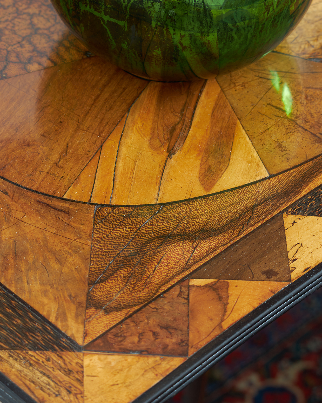 Sinhalese Ebony Bound Specimen Parquetry Tray