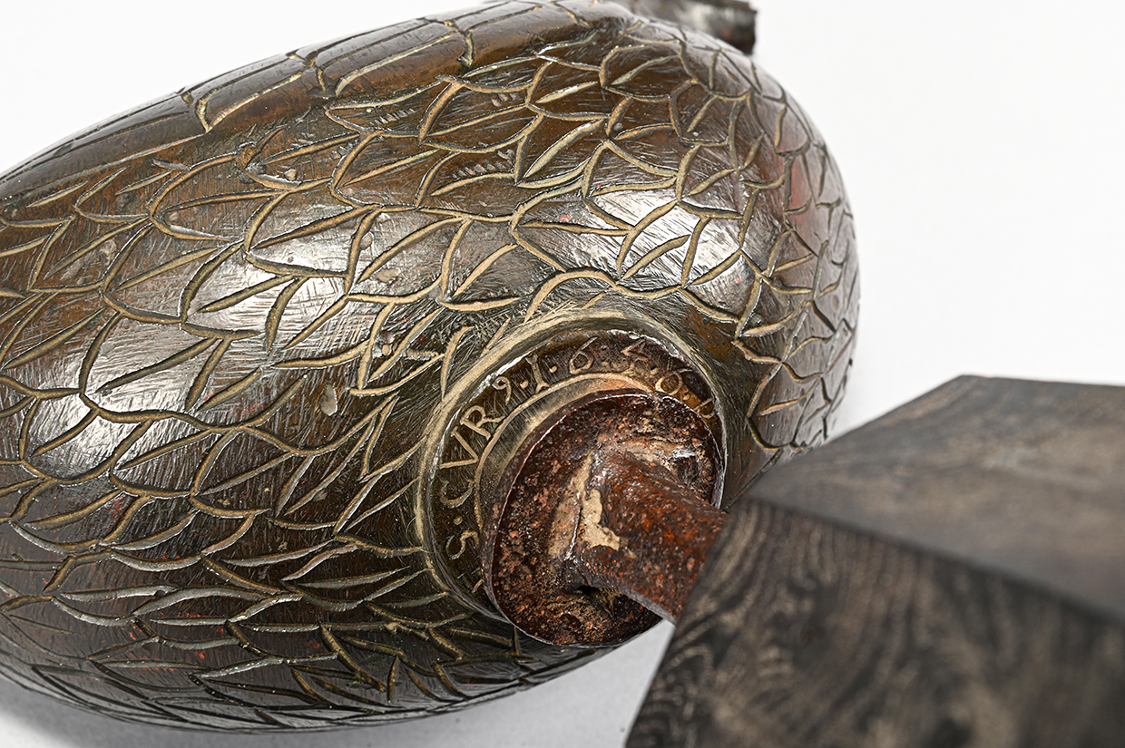 Lot 24 Rare Charles I Monarchist Weathercock Inscription