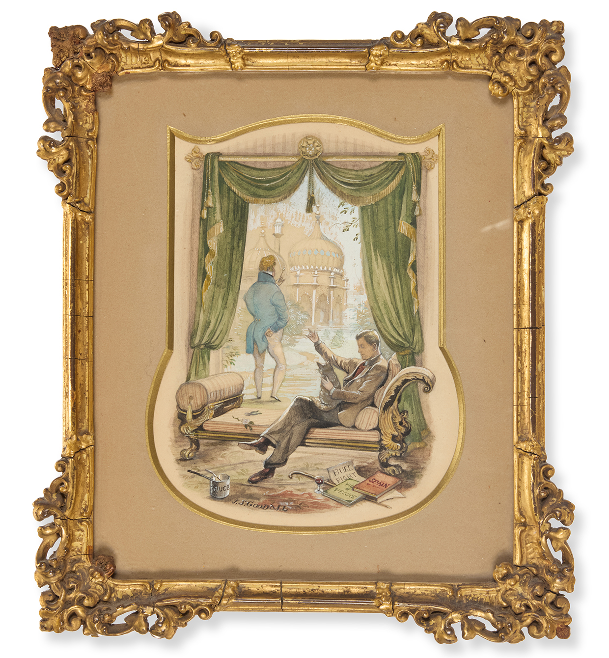 Lot 46 JOHN STRICKLAND GOODALL (BRITISH 1908 1996), ROBERT TUNSTILL AND SAILOR THE CAT