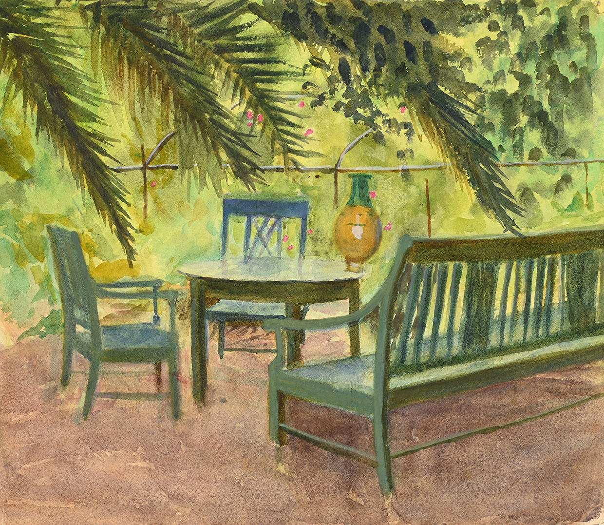 Lot 51 Emily Sargent, 'A Terrace, Hammamet'