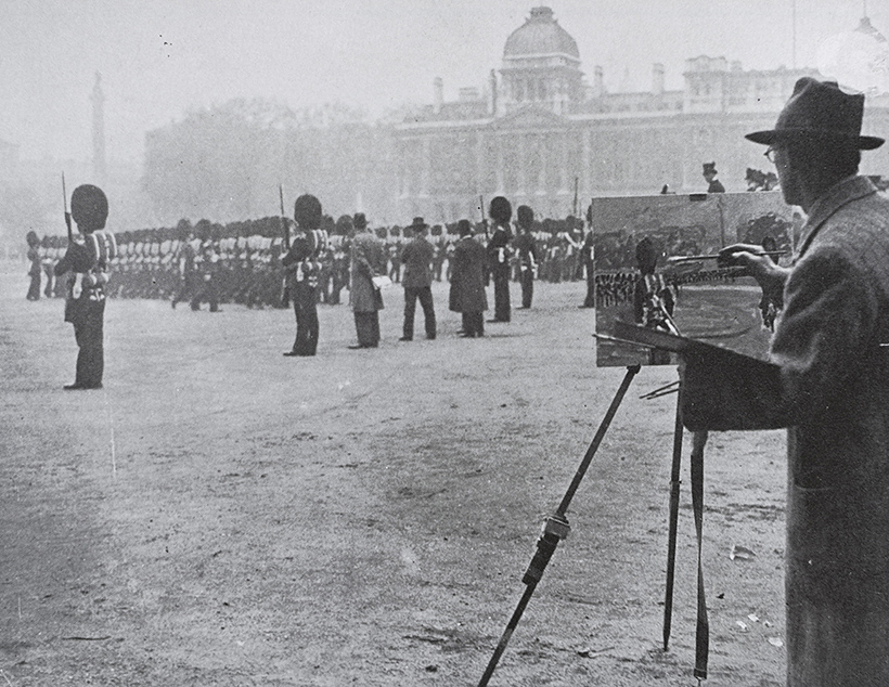 Paul Maze At His Easel, Whitehall, 1932