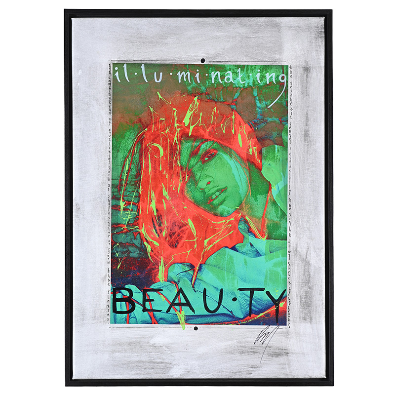 Raphael Mazzucco (Canadian B. 1965), Illuminating Beauty, mixed media on canvas