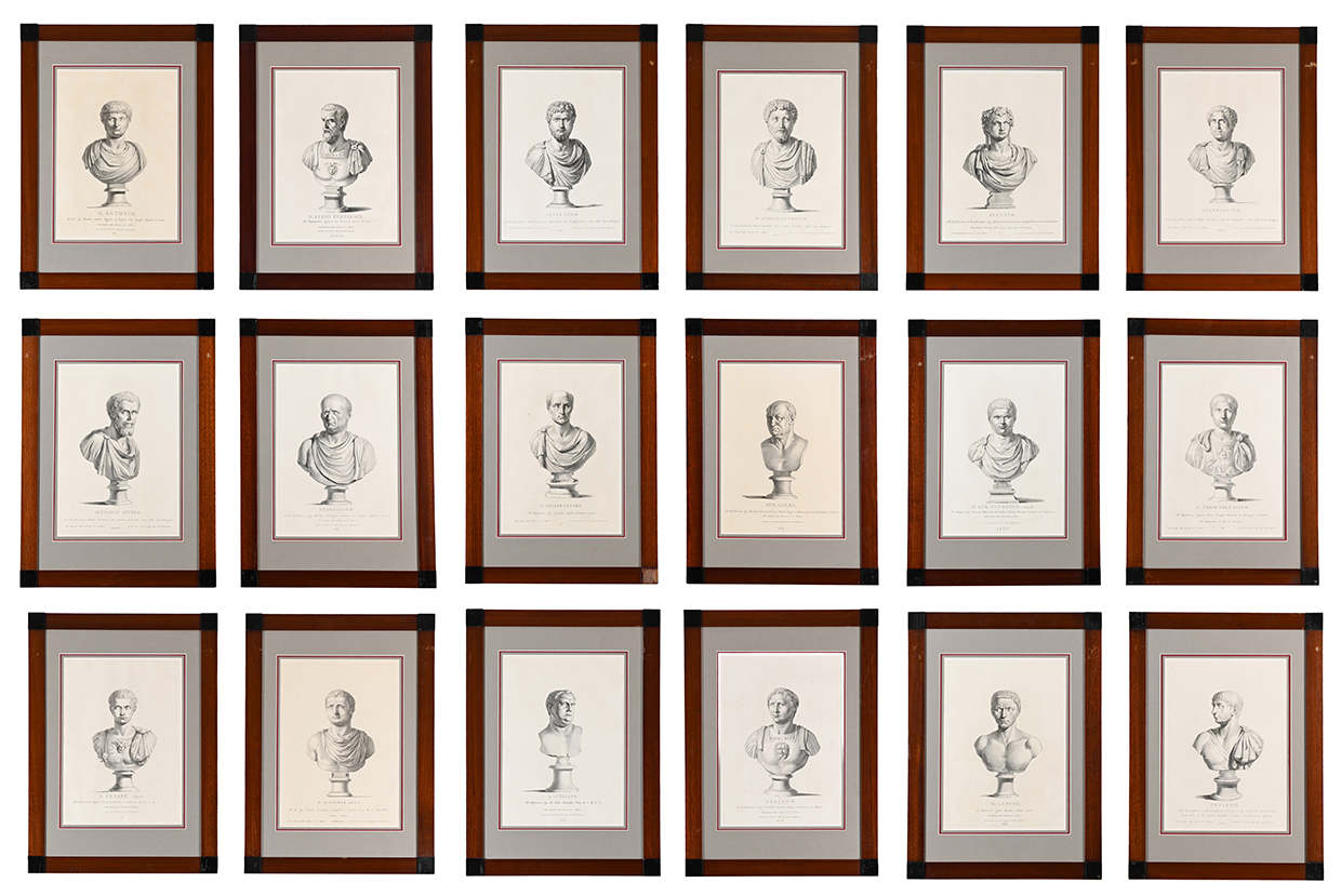 Lot 1026 A Set Of Eighteen Prints Of Emperors